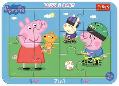 Trefl, Peppa Pig, Frame, Peppa Pig fericita, puzzle, 10 piese