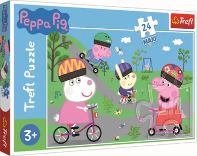Trefl, Peppa Pig, Maxi, Ziua activa a Purcelusei Peppa, puzzle, 24 piese