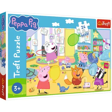 Trefl, Peppa Pig, puzzle maxi, 24 piese