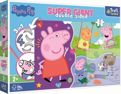 Trefl, Peppa Pig, Super Giant, puzzle, 15 piese