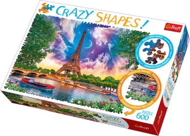 Trefl, Piese Ciudate, Cer peste Paris, puzzle, 600 piese