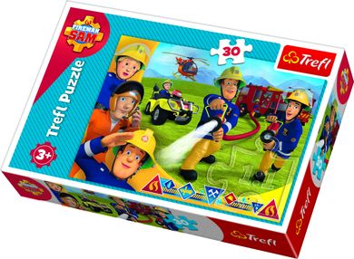 Trefl, Pompierul Sam, Gata sa ajute, puzzle, 30 piese