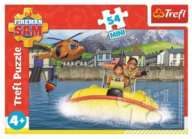 Trefl, Pompierul Sam, puzzle mini, 54 piese,