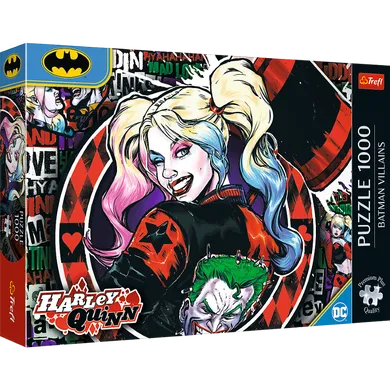 Trefl, Premium Plus, Batman, Harley Quinn, puzzle, 1000 piese