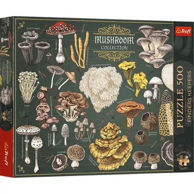 Trefl, Premium Plus, Finders Keepers, Mushroom Collection, puzzle, 500 piese