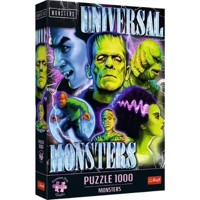 Trefl, Premium Plus, Monsters, puzzle, 1000 piese