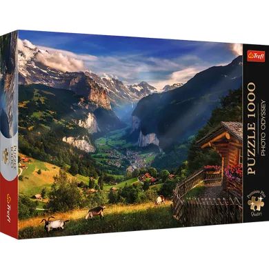 Trefl, Premium Plus, Photo Odyssey, Lauterbrunnen Valley, Switzerland, puzzle, 1000 piese