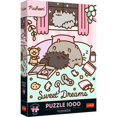 Trefl, Premium Plus, Pusheen, puzzle, 1000 piese