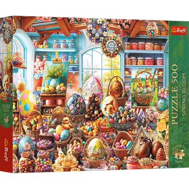 Trefl, Premium Plus, Spring Bloom, Easter Candy Shop, puzzle, 500 piese