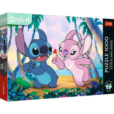 Trefl, Premium Plus, Stitch & Angel, puzzle, 1000 piese