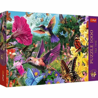 Trefl, Premium Plus, Tea Time, Birds & Flowers, puzzle, 1000 piese