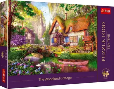 Trefl, Premium Plus, Tea Time, Cozy Forest Cottage, puzzle, 1000 piese