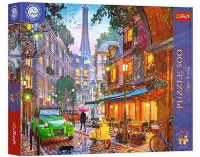Trefl, Premium Plus, Tea Time, Paris Street, puzzle, 500 piese