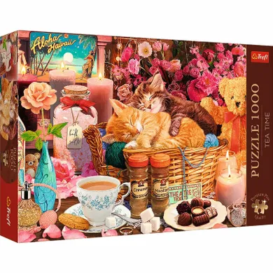 Trefl, Premium Plus, Tea Time, Relax Time, puzzle, 1000 piese