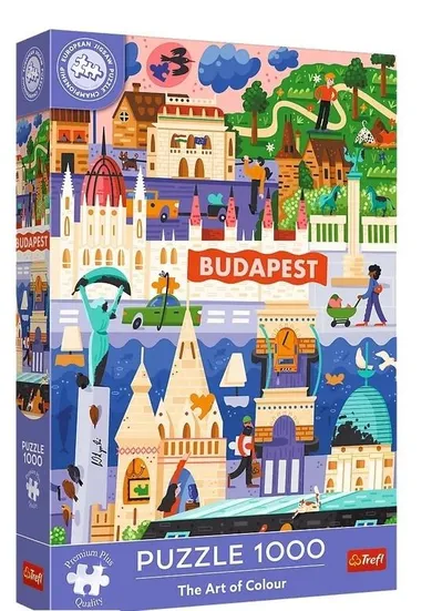 Trefl, Premium Plus, The Art of Colour, Budapest, puzzle, 1000 piese