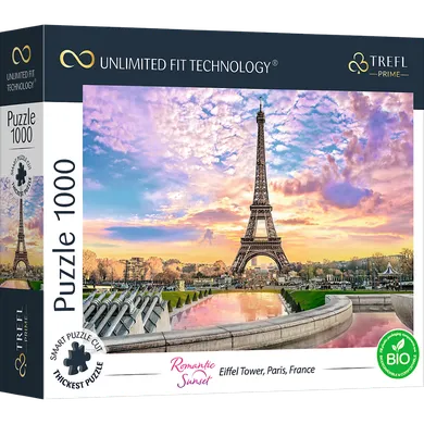 Trefl, Prime UFT, Romantic Sunset: Eiffel Tower, Paris, France, puzzle, 1000 piese