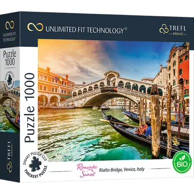 Trefl, Prime UFT, Romantic Sunset: Rialto Bridge, Venice, Italy, puzzle, 1000 piese