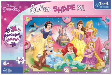 Trefl, Printese Disney, Lumea roz a printeselor, puzzle, 160 elemente