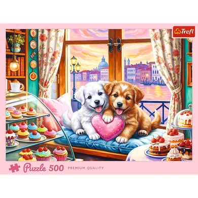 Trefl, Puppy Love, puzzle, 500 piese