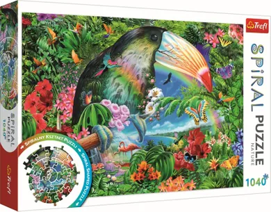 Trefl, Puzzle spirala, Animale tropicale, puzzle, 1040 piese