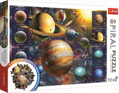 Trefl, Puzzle spirala, Sistemul solar, puzzle, 1040 piese