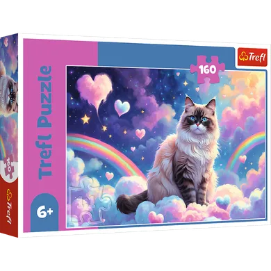 Trefl, Rainbow Cat, puzzle, 160 piese