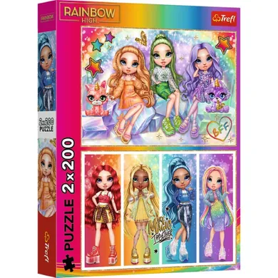 Trefl, Rainbow High, puzzle, 2-200 piese