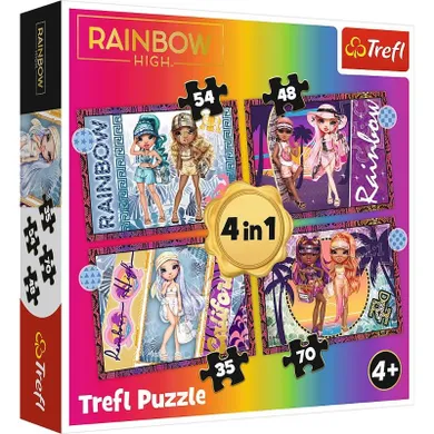 Trefl, Rainbow High, puzzle 4in1, 207 piese