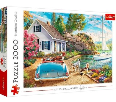 Trefl, Refugiu de vacanta, puzzle, 2000 elemente