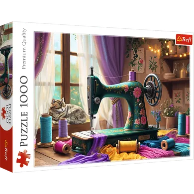 Trefl, Sewing Machine, puzzle, 1000 piese