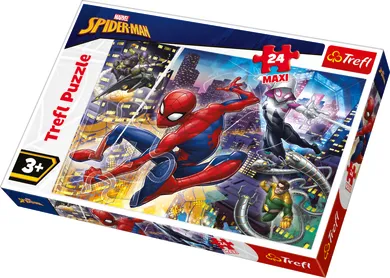 Trefl, Spider-Man, Maxi, Spider-Man neinfricat, puzzle, 24 piese