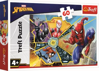 Trefl, Spider-Man, Pe panza, puzzle, 60 piese