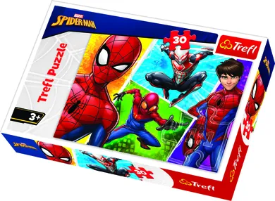 Trefl, Spider-Man, Spider-Man si Miguel, puzzle, 30 piese