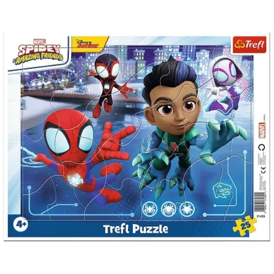 Trefl, Spidey si Prietenii, puzzle cu cadru, 25 piese