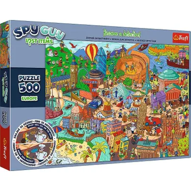 Trefl, Spy Guy, Lost Items, Europe, puzzle, 500 piese