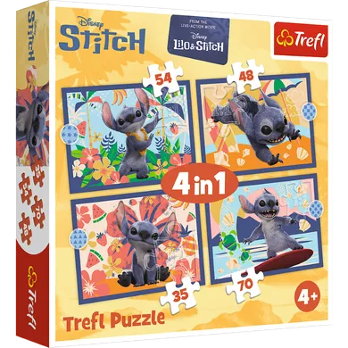 Trefl, Stitch The Movie, puzzle 4in1, 207 piese