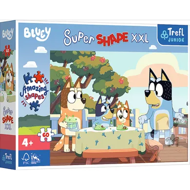 Trefl, Super Shape, Bluey, puzzle XXL, 60 piese