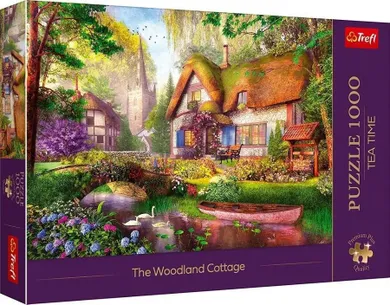 Trefl, Tea Time, Cozy Forest Cottage, puzzle, 1000 piese