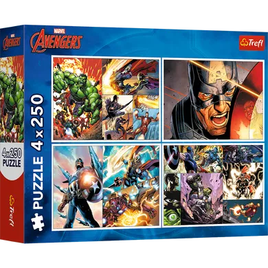 Trefl, The Avengers, puzzle, 4-250 piese