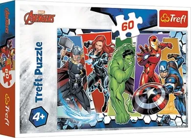 Trefl, The Avengers, Razbunatorii invincibili, puzzle, 60 piese