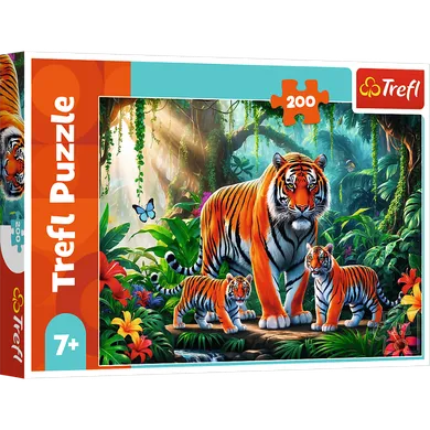 Trefl, Tiger family, puzzle, 200 piese