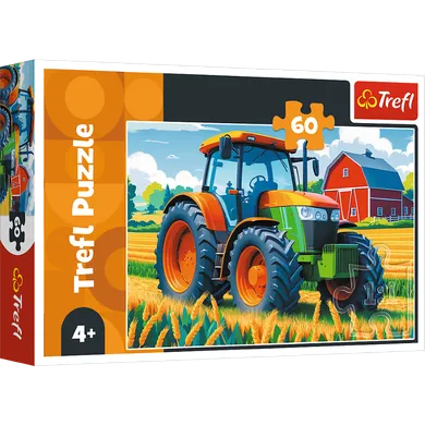Trefl, Tractor, puzzle, 60 piese