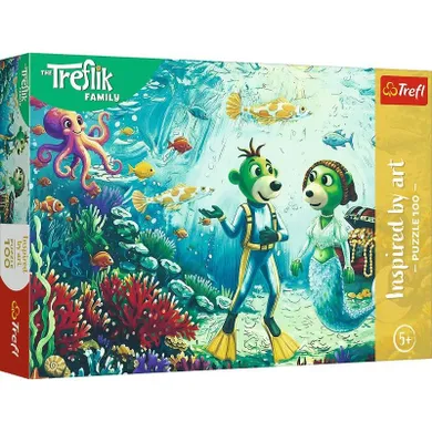 Trefl, Trefliks, Inspired by art, Ocean floor, puzzle, 100 piese
