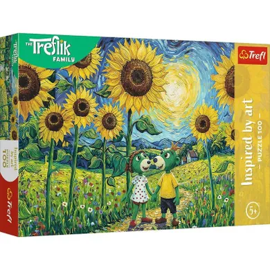 Trefl, Trefliks, Inspired by art, Sunflowers, puzzle, 100 piese