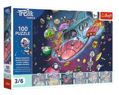 Trefl, Trefliks, puzzle, 100 piese