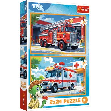 Trefl, Trefliks, puzzle, 2-24 piese
