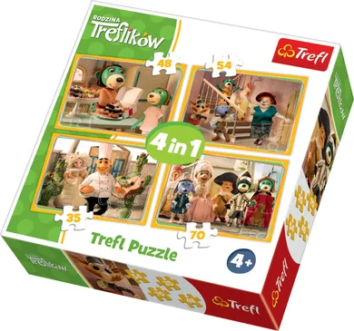 Trefl, Trefliks, puzzle 4in1, 207 piese