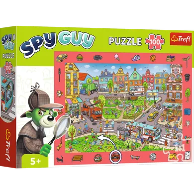 Trefl, Trefliks, Spy Guy, City, puzzle, 100 piese