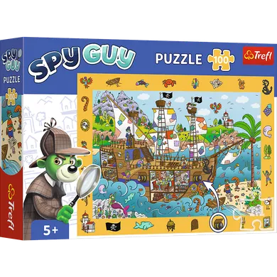 Trefl, Trefliks, Spy Guy, Pirate Ship, puzzle, 100 piese