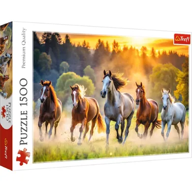 Trefl, Wild Horses, puzzle, 1500 piese